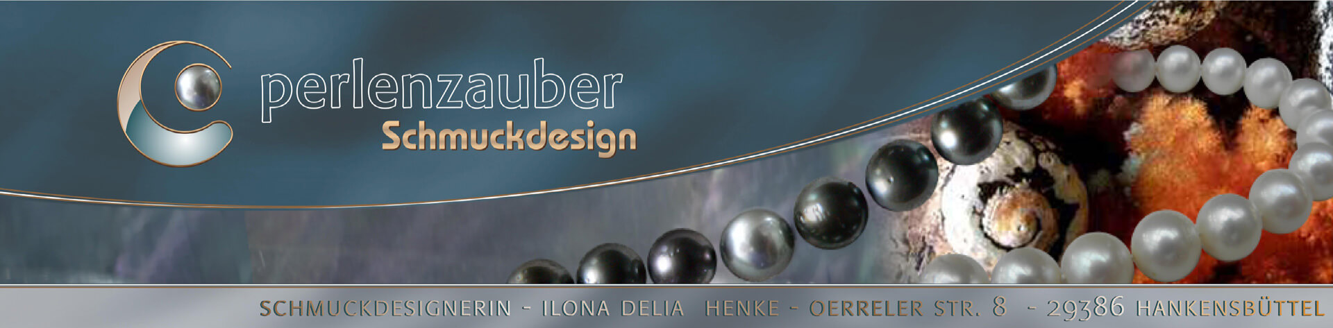 Banner Perlenzauber Schmuckdesign